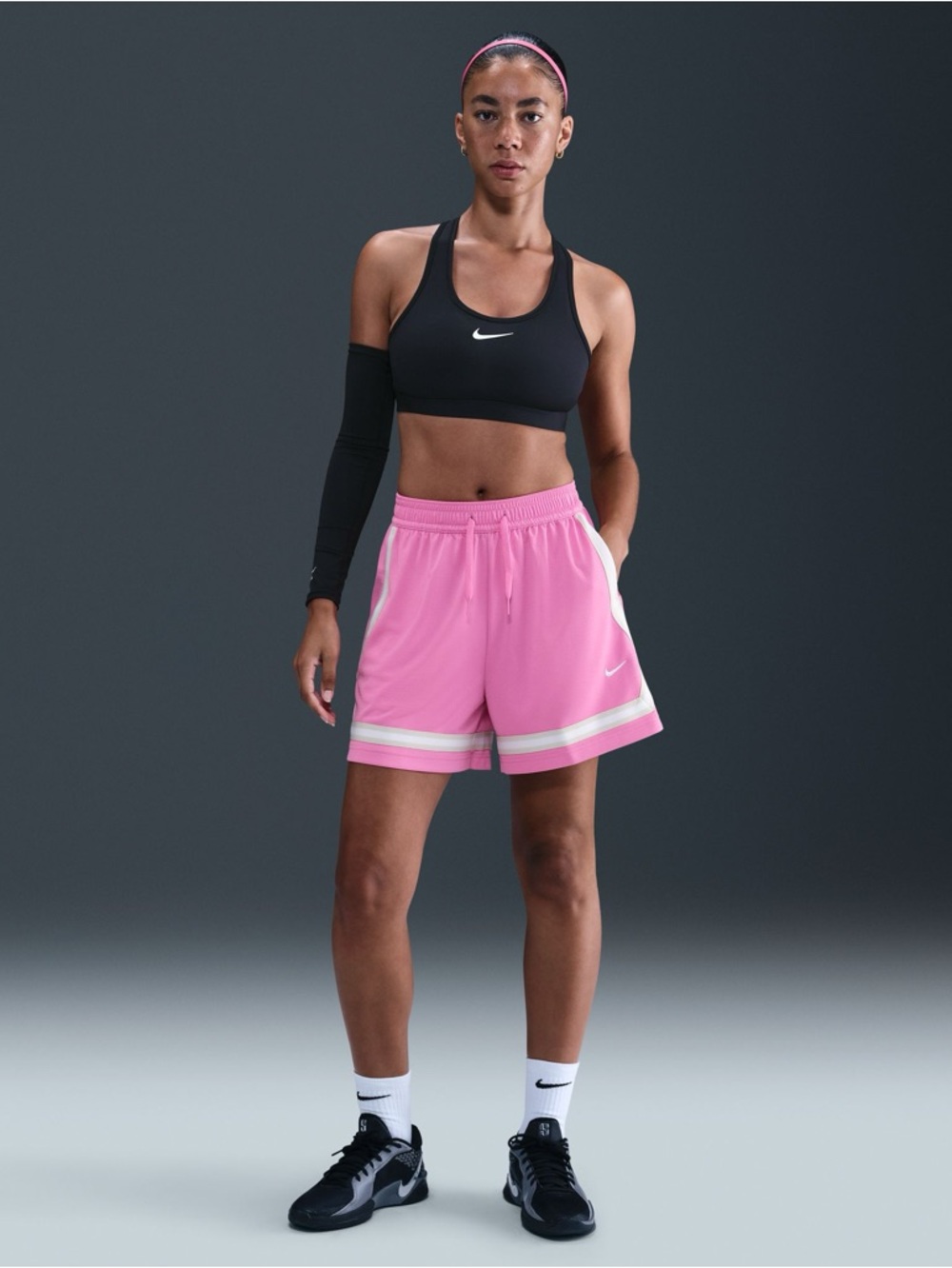 Nike Women's Crossover Dri-FIT 5" Basketball Shorts - Pink
